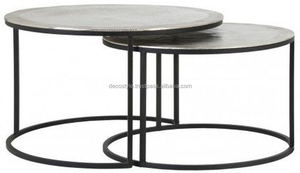 Base de oro de vidrio mesa de café - Product Image 2