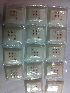 Pack de pierres précieuses Navratan multicolores naturelles d'origine indienne - Product Image 4