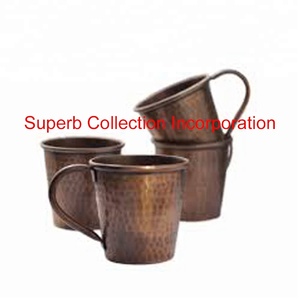 Antiqui Hammered Copper Moscow Mule Mug Set of 4 - Product Image 2