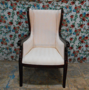 เฟอร์นิเจอร์อินโดนีเซีย-เก้าอี้ปีกคลาสสิกเฟอร์นิเจอร์ไม้มะฮอกกานี - Product Image 3