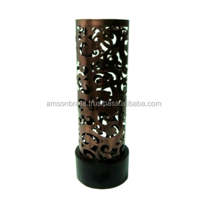 Antique Finished Modern Perforated <b>Candle</b> <b>Holder</b> Classic Design Decorative <b>Tall</b> Metal <b>Candle</b> Stand Handmade - Product Image 1
