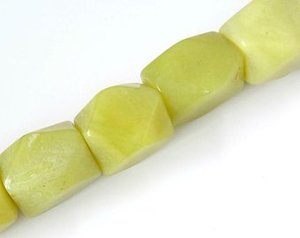 Cuentas rectangulares de alta calidad, cuentas de calcita amarilla, collar de cristal para mujer, joyería cuadrada, cuentas de piedras preciosas, proveedor de fabricación de joyas - Product Image 2