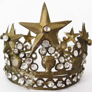 Hiasan Atas Kue Crown-Mahkota Antik-Atasan Kue Pernikahan