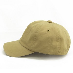 Gorra de béisbol blanca, 6 paneles, sarga de algodón a cuadros, caqui - Product Image 3
