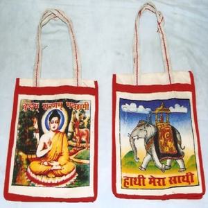 Dioses hindúes Mezcla de diseños Impreso Bolsos multiusos Bolsas de compras Venta al por mayor Proveedor a granel de La India - Product Image 3