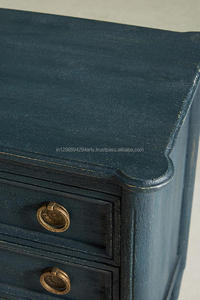 Muebles de madera dormitorio estilo antiguo mesita de noche - Product Image 4