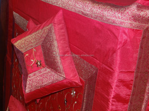 Colcha de seda de diseñador, colcha de brocado de seda India - Product Image 4