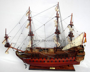 San Felipe โมเดลเรือไม้งานฝีมือทำด้วยมือเรือของเล่นหรูหราพองอุปกรณ์เสริม GIA nhien Co. TS0031W จำกัด - Product Image 3