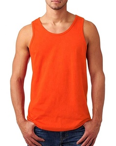 Custom Made 100% Cotton Knitted <b>Men's</b> Fitness Tank Tops Breathable Quick Dry Eco-Friendly Streetwear with Embroidery Decoration - Product Image 3