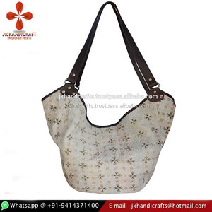 Indio vintage hecho a mano tela de algodón Sari kantha bolsas - Product Image 3