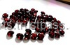 Granat rouge naturel 8 mm, taille ronde, briolette facettée, pierre précieuse en vrac, certifiée par un tiers, vente en gros Gopika pour bijoux - Product Image 3