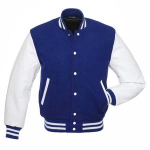 Chaqueta Bomber de Béisbol Varsity de Alta Calidad para Hombre, Talla Grande, de Invierno, con Mangas de Cuero y Lana - Product Image 2