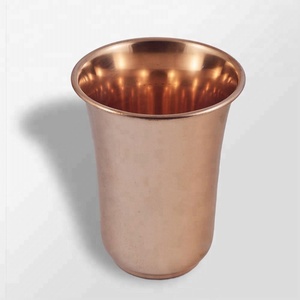 Cilindro de cobre vaso de agua con diseño único - Product Image 3