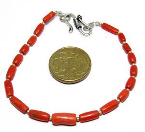 สร้อยคออัญมณีทรงท่อปะการังอิตาลีแบบหลวมเครื่องประดับผลิตจากธรรมชาติคุณภาพดี - Product Image 3