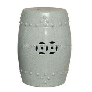 Jardin En Métal Tambour Tabouret en Différentes Couleurs - Product Image 1