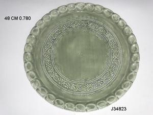 ถาดเสิร์ฟโลหะเคลือบเคลือบใส่อาหารถาดเสิร์ฟอาหารลายดอกไม้มีความปลอดภัย - Product Image 3