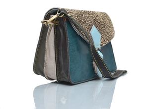 100% กระเป๋าหนังแท้สะพายข้างสำหรับผู้หญิง, กระเป๋าหนังแท้สะพายข้างใบเล็กพิมพ์ลายสัตว์หลากสีทันสมัยสำหรับฤดูใบไม้ร่วงและฤดูหนาว - Product Image 2