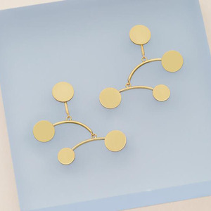 อาลีบาบาออกแบบชุบทองผู้หญิงขายส่งต่างหูสตั๊ด - Product Image 1