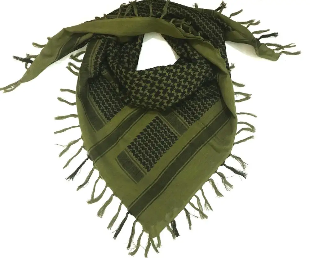 Algodão pesado qualidade deserto cachecol envoltório estilingue árabe shawl kuffiyeh cachecol cabeça masculino