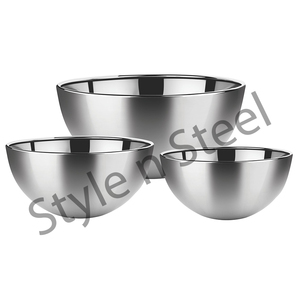 Food Grade Stainless Steel Dinnerware Set Heat Insulated <b>Mixing</b> Salad Rice <b>Bowl</b> Kitchen Accessory <b>Metal</b> <b>Bowl</b> - Product Image 1
