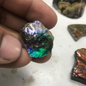 Ammolite ดิบหยาบหินธรรมชาติเจียระไนขายส่งที่มีคุณภาพสูงและราคาโรงงาน - Product Image 1