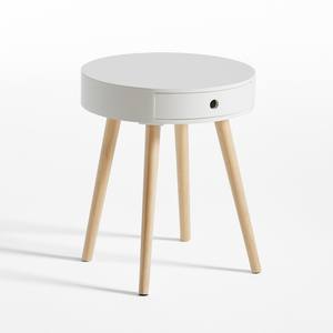 Mesita de noche de madera moderna Shabby Chic con altura ajustable, muebles de sala de estar con estilo para uso doméstico - Product Image 3