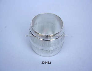 Servilletero de latón de alta calidad con servilletero de mesa Chapado en plata para decoración de fiestas y bodas - Product Image 3