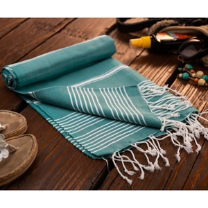 Exportateur en Inde Serviettes de fouta promotionnelles Nouveau design luxueux Serviette de fouta avec votre logo personnalisé et design jacquard - Product Image 2