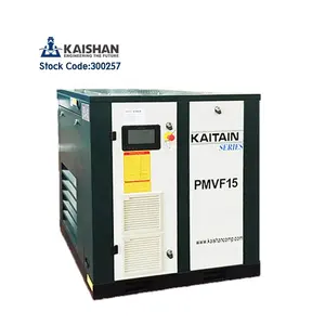 Kaishan 0.6-1.0mpa Hemat Energi 20HP VSD Rotary Screw Air Compressor untuk Kamboja