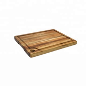 เขียงไม้สักเนื้อแข็งพร้อมด้ามกลมเคาน์เตอร์ครัวเขียง - Product Image 1