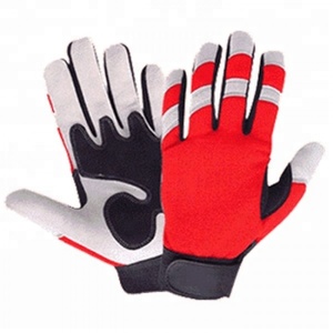 Guantes mecánicos de primera calidad Guantes de cuero sintético resistentes a la abrasión trabajo seguridad Manos protectoras Guantes mecánicos - Product Image 2