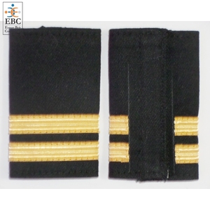 Épaulettes de pilote d'usine personnalisées OEM Épaulettes de pilote de ligne de haute qualité vente en gros d'épaulettes à enfiler de rang d'aviateurs - Product Image 5