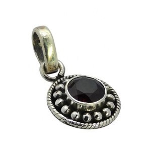 Colgante de Plata de Ley 925 hecho a mano, elegante chapado en oro, la mayor oferta, joyería de piedras preciosas granate Vintage, colgantes elegantes, dijes - Product Image 1