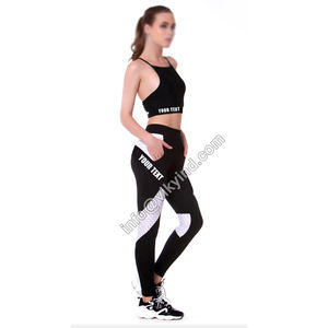 New <b>Women</b> <b>Leggings</b> Pants Push-Up Pants Sexy Thighs Fitness Letters Stitching <b>Leggings</b> Quick-Dry Stretch Pants - Product Image 2