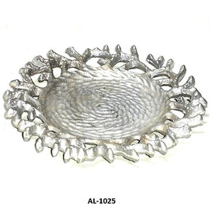 Venta caliente Placa de cargador Aluminio Plata Boda Hotel Hogar Restaurante Uso 2021 Proveedor al por mayor Ensalada de frutas Cantidad a granel Hig - Product Image 1