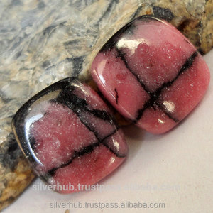 Cabochon de Rhodonite naturelle de haute qualité 100% la plus vendue pierre précieuse en vrac rose polie pour accessoires de bijoux OEM disponible - Product Image 1