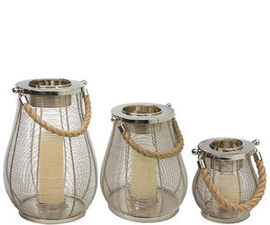 Lanterne à bougie chauffe-plat en fil métallique pour la décoration de mariage de bureau à domicile pour les fêtes de Noël - Product Image 2