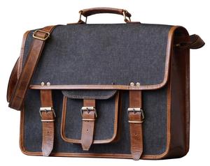 Vintage hecho a mano antiguo 100% cuero genuino de alta calidad Casual negocios maletín viaje portátil Cruz cuerpo hombro Sling Bag - Product Image 2