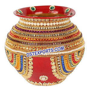 Macetas Decorativas para Escenario de Boda, Macetas Decoradas para Bodas Indias, Decoración Glamorosa para Escenario de Boda, Maceta de Fibra de Vidrio para EE. UU. y Reino Unido - Product Image 4