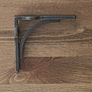 OMG Industries Soporte de estante de pared de hierro fundido negro resistente y duradero Soporte de estante de metal - Product Image 2