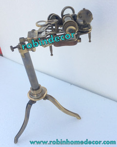 โบราณทะเลที่มีคุณภาพที่ดีที่สุดทางทะเล ~ SEXTANT ทองเหลือง ~ SEXTANT พร้อมขาตั้ง - Product Image 4