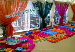 ที่นอนตั้งพื้นในงานแต่งงาน,ปลอกหมอนอิงสีสันสดใสผ้าคลุมเบาะตกแต่งงานแต่ง - Product Image 3