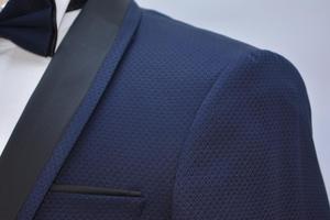 Venta caliente turco de alta calidad nuevo estilo diseño Slim fit esmoquin hombres moda azul traje formal venta al por mayor barato - Product Image 4