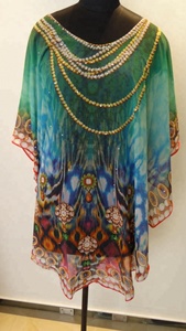 Caftan indien blanc, robe pour femme, style indien, cafetan, robe de plage, bohème, hippie, Mini robe - Product Image 6