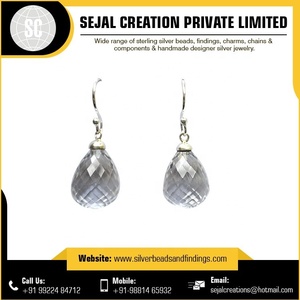 Pendientes colgantes de plata de ley 925 con piedras preciosas, precio fino al por mayor para boda, fiesta, compromiso o regalo de aniversario - Product Image 5