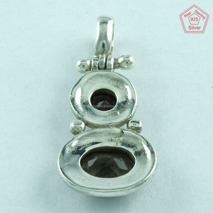 925สเตอร์ลิงเงินสโมควอตซ์ตัดจี้อัญมณีสไตล์ทางศาสนาจี้เสน่ห์ - Product Image 4