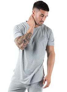 100% coton col rond Design col rond palangre Fit T-Shirt unisexe maillot lourd respirant grande taille ourlet incurvé de haute qualité - Product Image 2