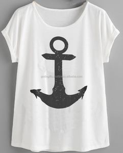 Online Shopping OEM Unisex Womens Bamboo Cotton Soft <b>T</b>-<b>Shirt</b>-<b>Punk</b> Style Floral Print Breathable Eco-Friendly Custom Pantone - Product Image 2