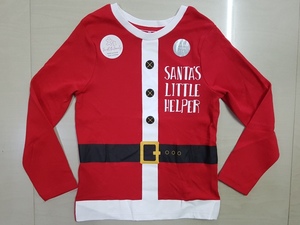 Bangladesh Super Fancy <b>Red</b> <b>Girls</b> Long Sleeve <b>T</b>-<b>Shirt</b> Full Body Printed Cotton Material for Spring Christmas Clothing In-Stock! - Product Image 6