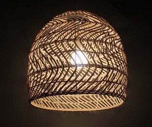 Modern Asian Design Rattan and Bamboo Lampshade Transparent Shape-Exquisite <b>Cover</b> for Home Decor - Product Image 2